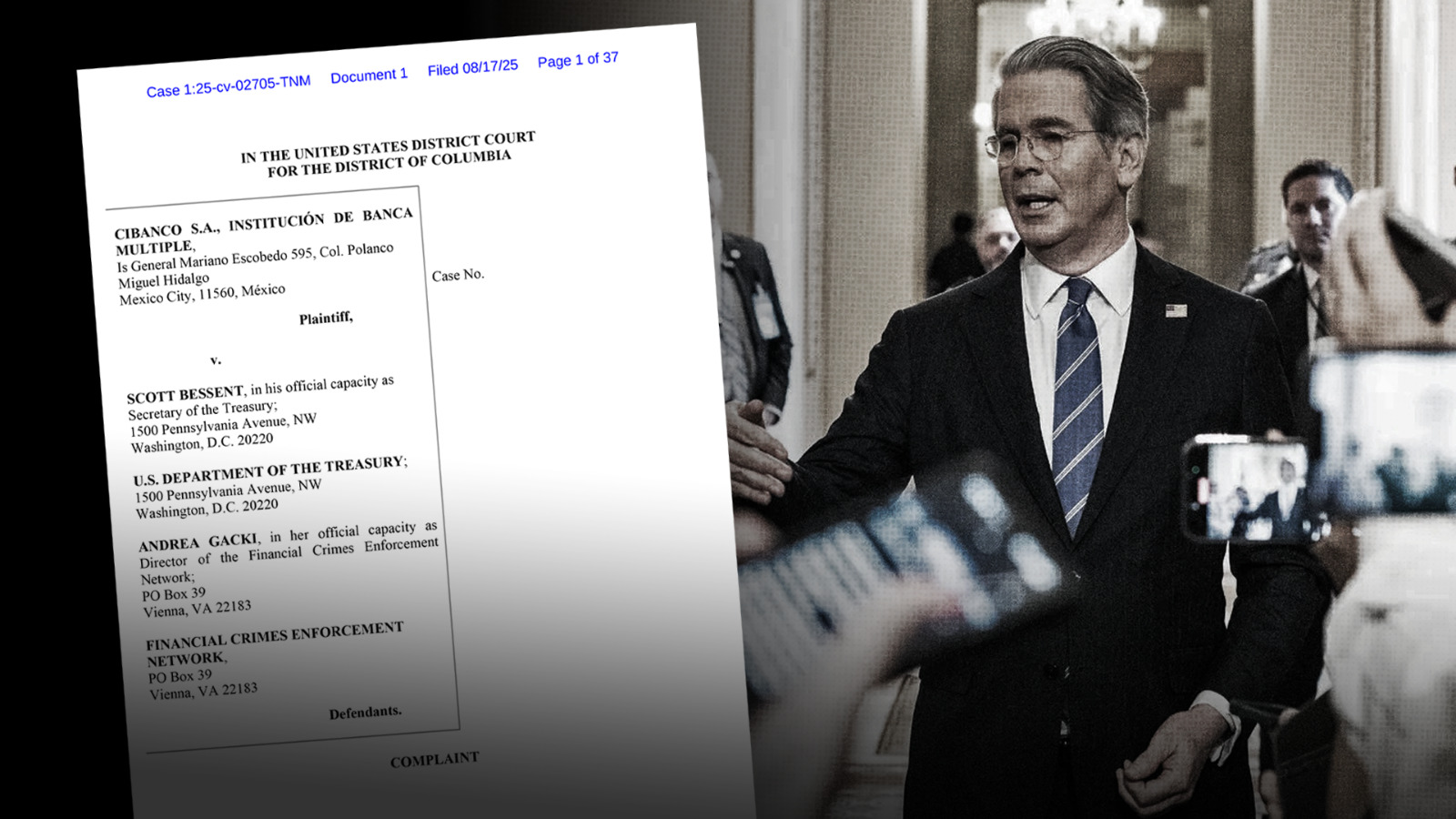 CIBanco demanda en Estados Unidos al secretario del Tesoro y a la titular  del FinCEN - Código Magenta